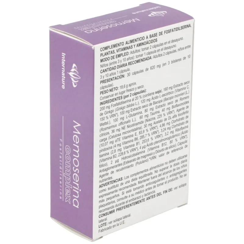 Memoserina Complex 30 Cápsulas | Farmacia Barata Memoserina Complex 30 Cápsulas | Farmacia Barata