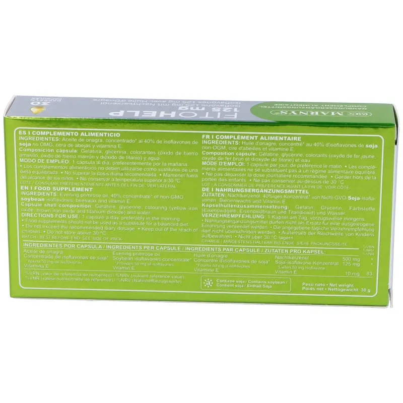 Fitohelp Isoflavonas 30 Perlas Marnys | Farmacia Barata