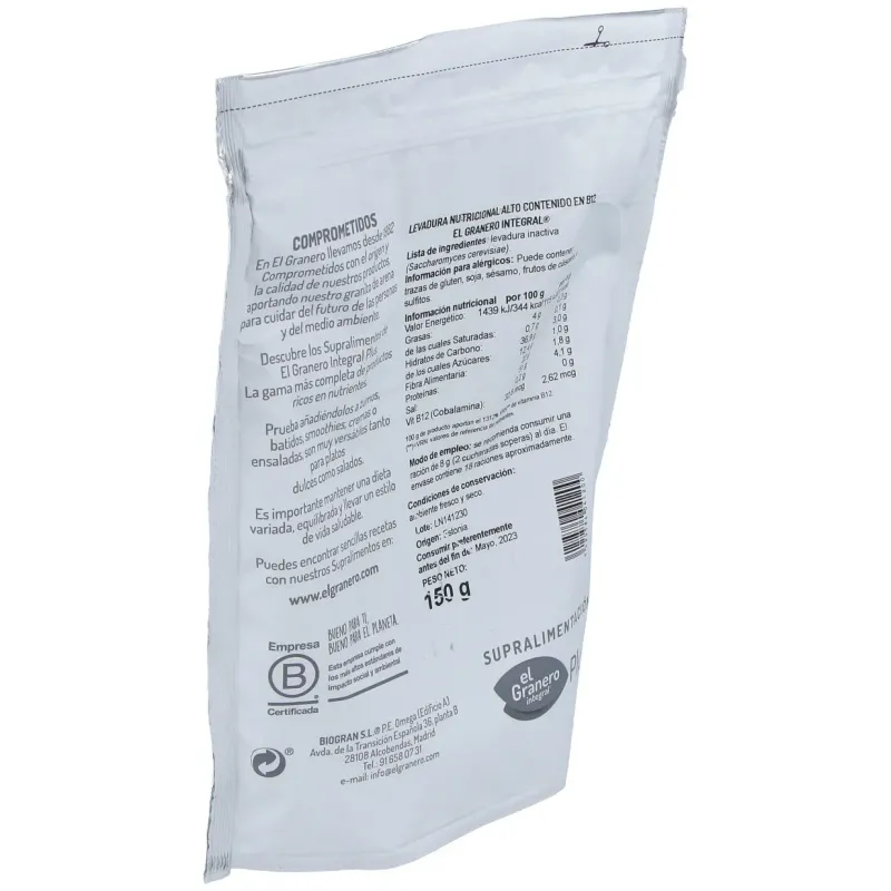 Levadura Nutricional B12 150g | Farmacia Barata