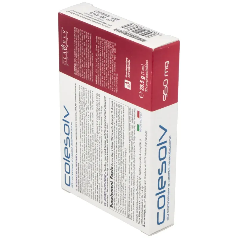 Glauber Pharma Gl Colesolv 30 comprimidos | Farmacia Barata