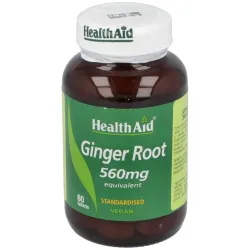 Health Aid Jengibre Raíz, 60 comprimidos de 560 mg.