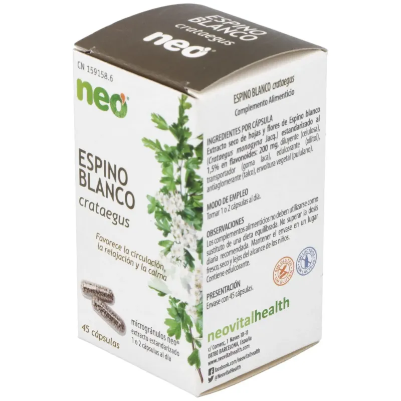 Espino Blanco Neo 45 cápsulas | Farmacia Barata Espino Blanco Neo 45 cápsulas | Farmacia Barata