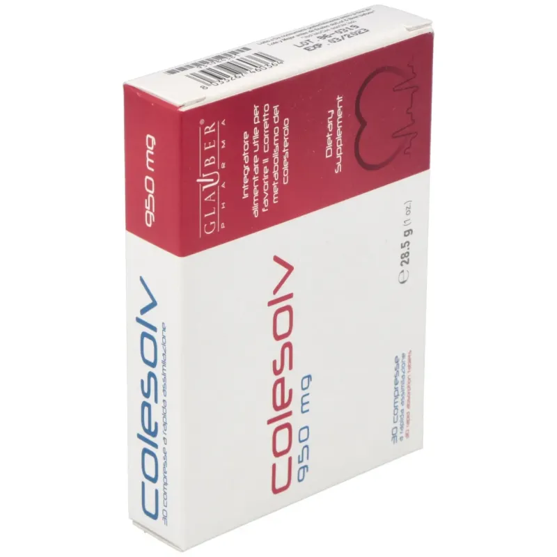 Glauber Pharma Gl Colesolv 30 comprimidos | Farmacia Barata