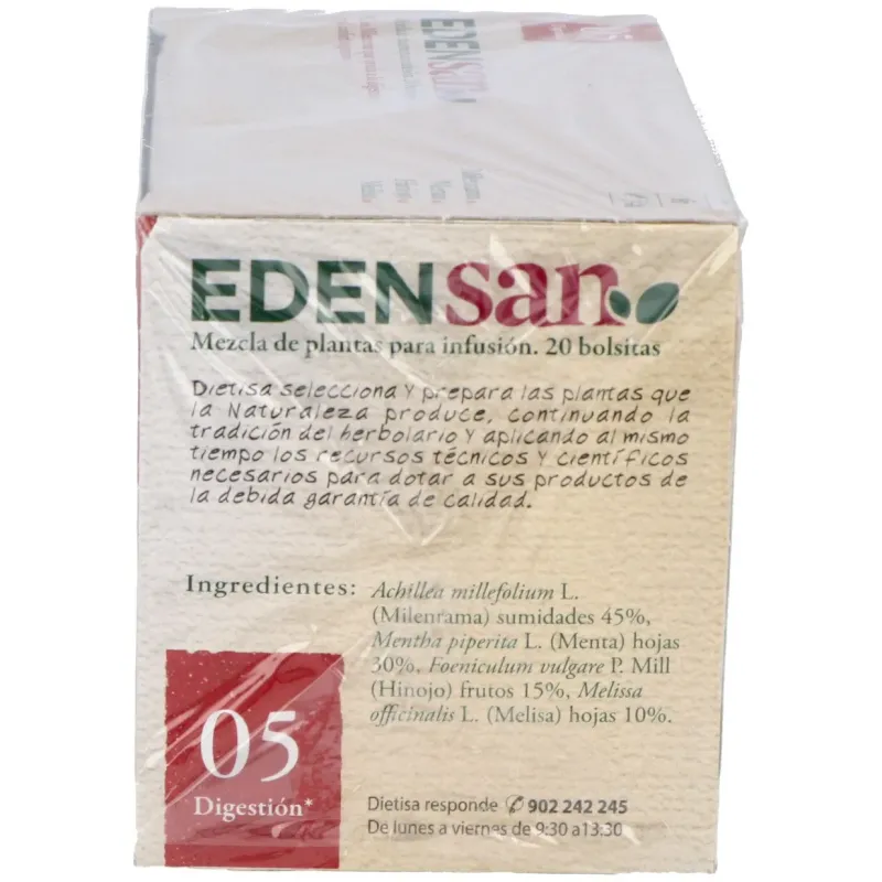 Edensan 05 Dig Digestión 20 Infusiones | Farmacia Barata