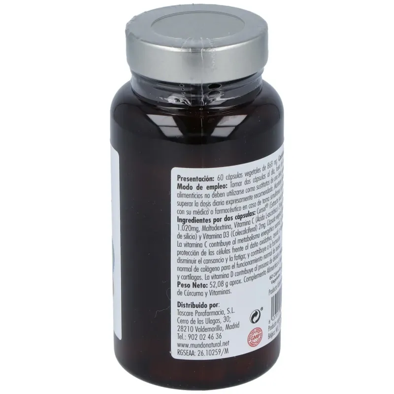 Mundo Natural Curcusan 60 Cápsulas | Farmacia Barata Mundo Natural Curcusan 60 Cápsulas | Farmacia Barata
