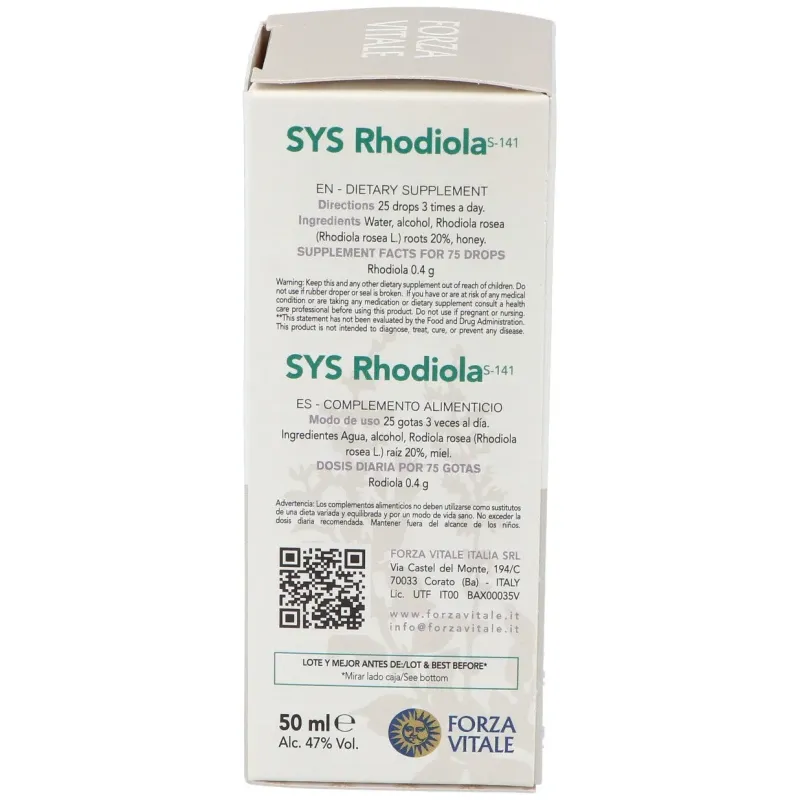 Forza Vitale - Rhodiola Rosea 50 ml | Farmacia Barata Forza Vitale - Rhodiola Rosea 50 ml | Farmacia Barata