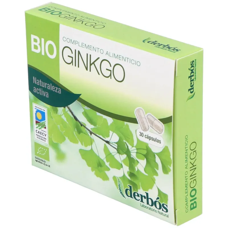 Derbos Bioginkgo Biloba, 30 Cápsulas | Farmacia Barata