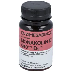 Sabinco Monakolin K+Q10+D3, 30 Cápsulas.
