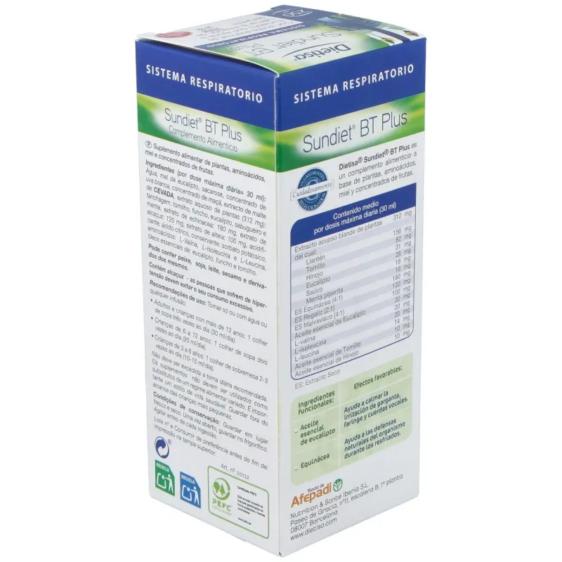 Sundiet BT Plus Elixir 250 ml Dietisa | Farmacia Barata Sundiet BT Plus Elixir 250 ml Dietisa | Farmacia Barata