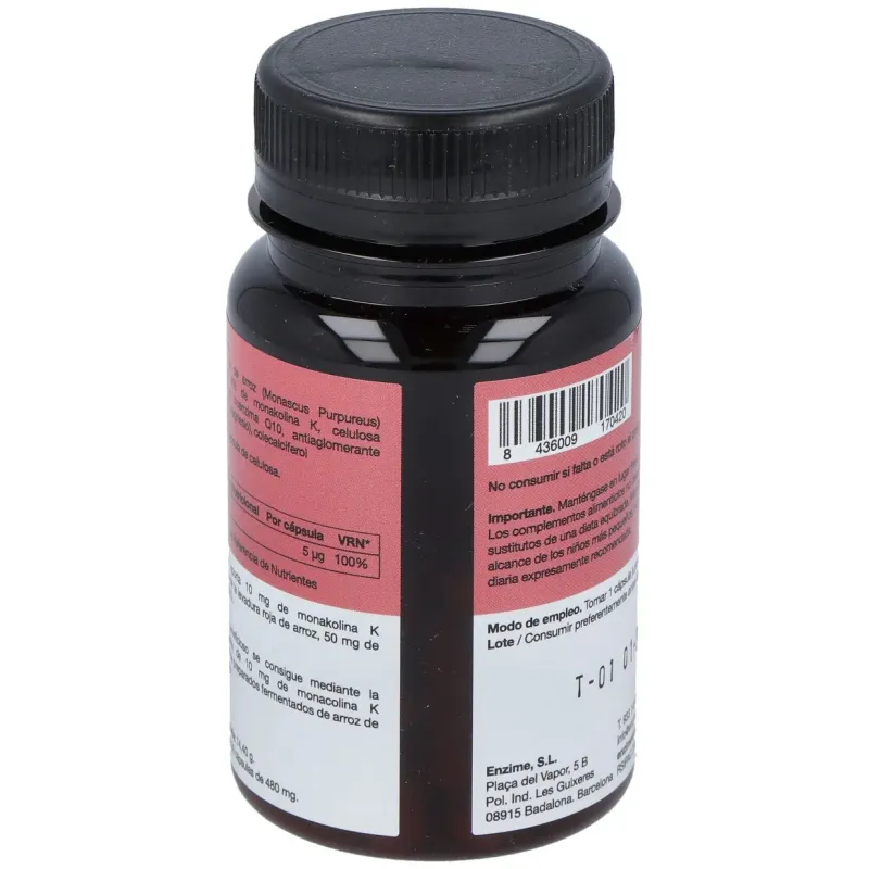 Monakolin K+Q10+D3, 30 Cápsulas | Farmacia Barata