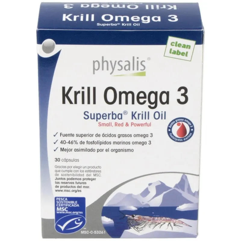 Physalis Krill Omega 3, 30 Cápsulas | Farmacia Barata Physalis Krill Omega 3, 30 Cápsulas | Farmacia Barata