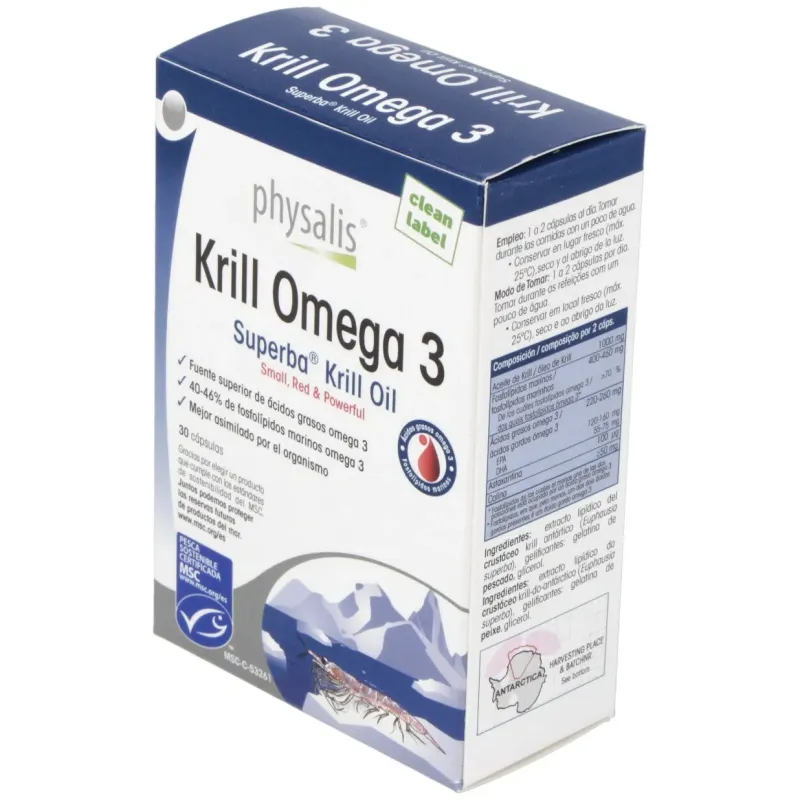 Physalis Krill Omega 3, 30 Cápsulas | Farmacia Barata Physalis Krill Omega 3, 30 Cápsulas | Farmacia Barata