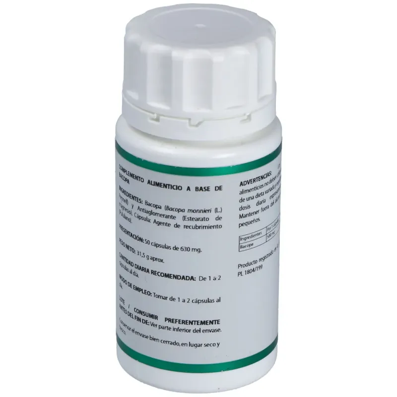 Holofit Ayurveda Bacopa 50 cápsulas | Farmacia Barata