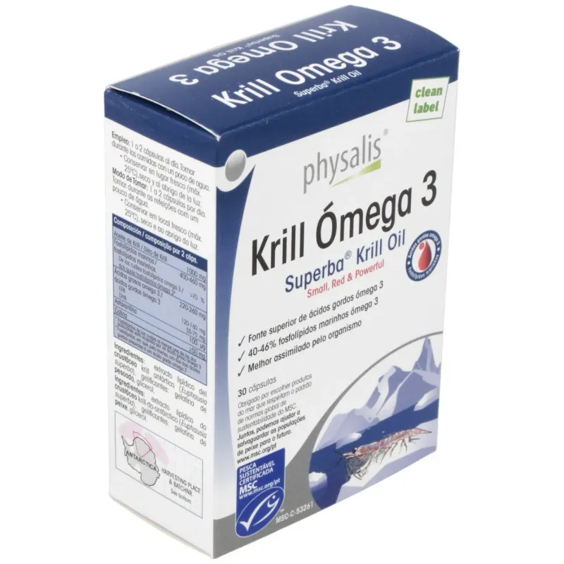 Physalis Krill Omega 3, 30 Cápsulas | Farmacia Barata Physalis Krill Omega 3, 30 Cápsulas | Farmacia Barata