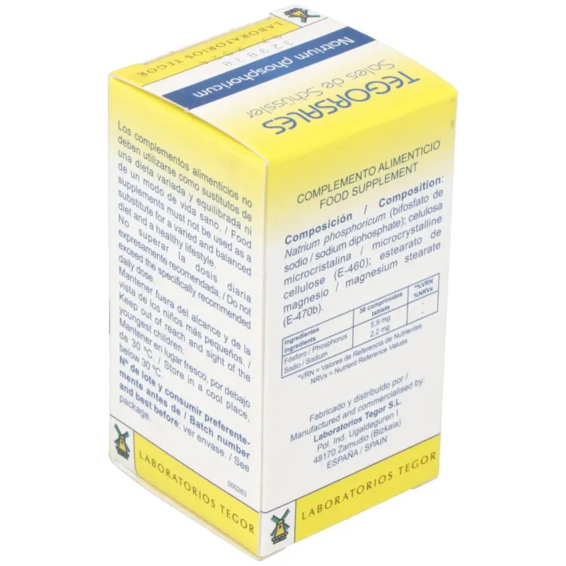 Tegor Sales Fosfato de Sodio 350 Comprimidos | Farmacia Barata Tegor Sales Fosfato de Sodio 350 Comprimidos | Farmacia Barata