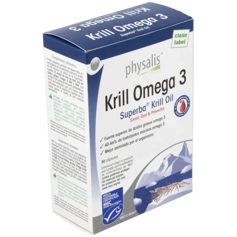 Physalis Krill Omega 3, 30 Cápsulas | Farmacia Barata Physalis Krill Omega 3, 30 Cápsulas | Farmacia Barata