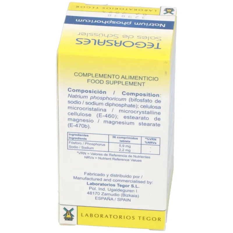 Tegor Sales Fosfato de Sodio 350 Comprimidos | Farmacia Barata Tegor Sales Fosfato de Sodio 350 Comprimidos | Farmacia Barata