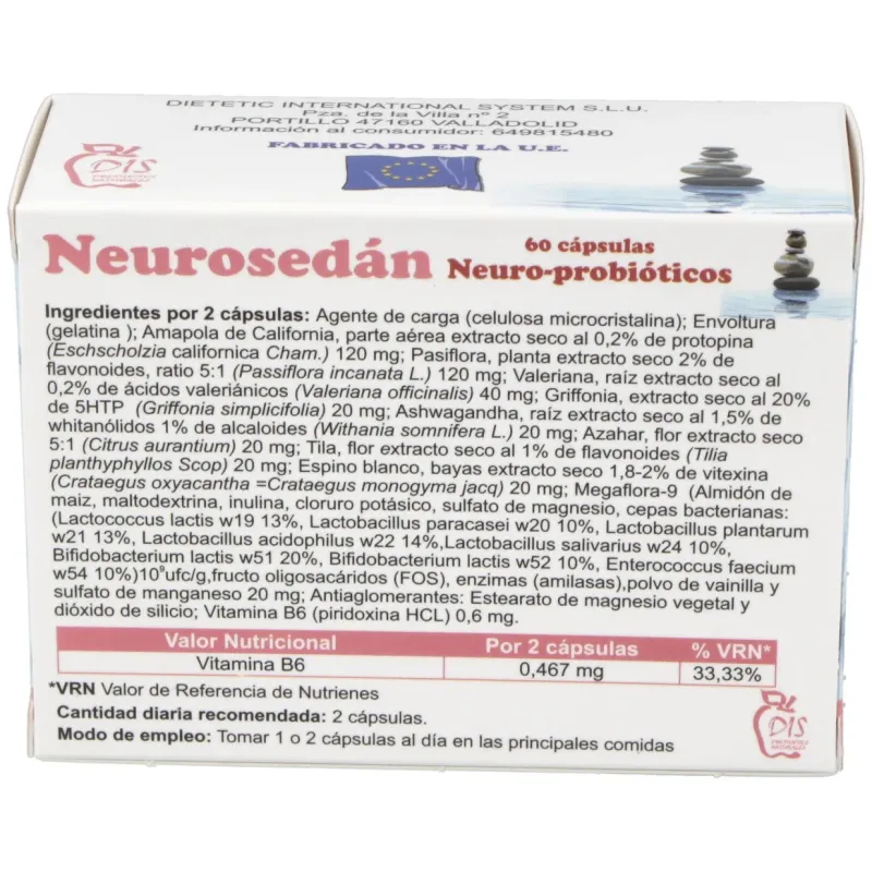 Neurosedan Probiótico Neuro 500 mg, 60 cápsulas | Farmacia Barata Neurosedan Probiótico Neuro 500 mg, 60 cápsulas | Farmacia Barata