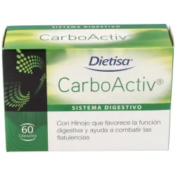 Dietisa Carboactiv Carbón Vegetal, 60 Cápsulas.