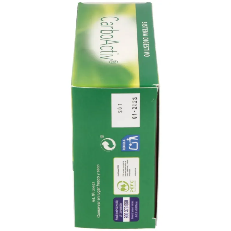 Carboactiv Carbón Vegetal 60 Cápsulas | Farmacia Barata Carboactiv Carbón Vegetal 60 Cápsulas | Farmacia Barata