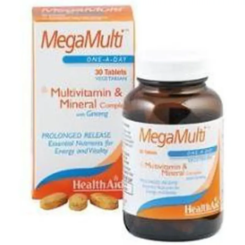 Health Aid MegaMulti con Ginseng | Farmacia Barata Health Aid MegaMulti con Ginseng | Farmacia Barata