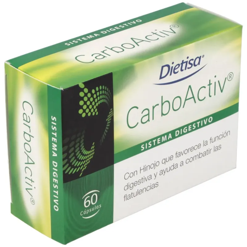Carboactiv Carbón Vegetal 60 Cápsulas | Farmacia Barata Carboactiv Carbón Vegetal 60 Cápsulas | Farmacia Barata