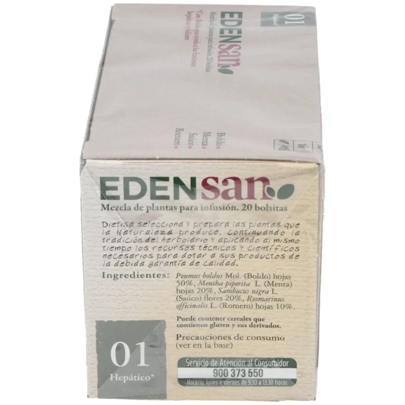 Edensan 01 Hep Hepático 20 Infusiones | Farmacia Barata