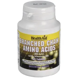 Health Aid BCAA Aminoácidos Ramificados, 60 Comprimidos
