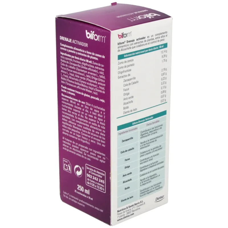 Biform Drenaje Elixir 250 ml | Farmacia Barata