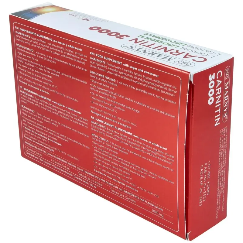 Carnitin 3000 Marnys | Farmacia Barata