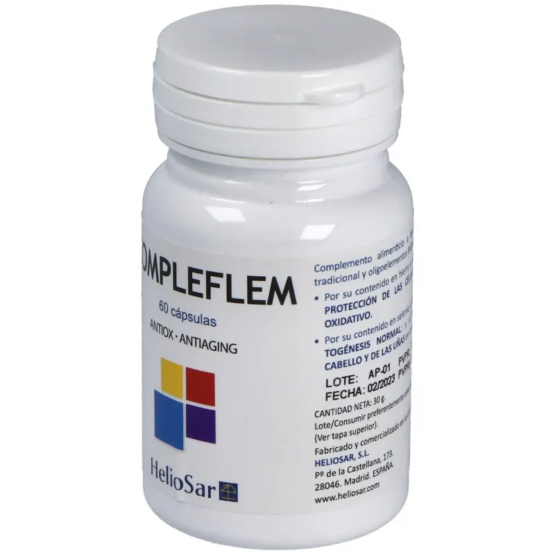 Heliosar Compleflem 60 cápsulas | Farmacia Barata Heliosar Compleflem 60 cápsulas | Farmacia Barata