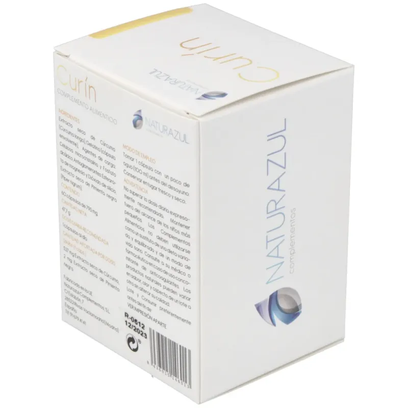Naturazul Curin 795 mg 60 Cápsulas | Farmacia Barata