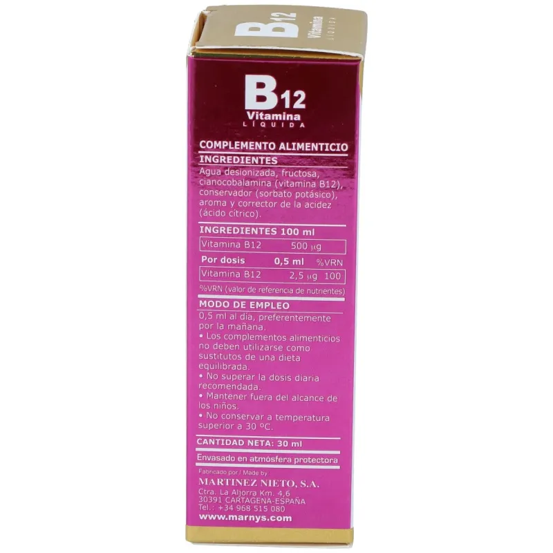 Marnys Vitamina B12 Líquida 30 ml | Farmacia Barata