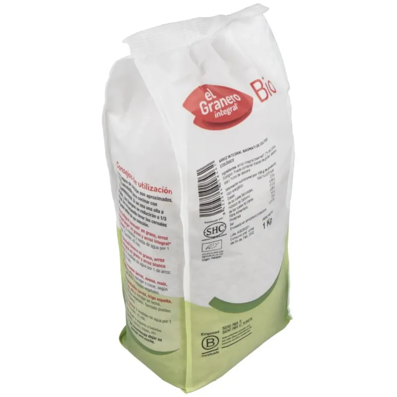 Arroz Integral Basmati Bio 1 kg | Farmacia Barata Arroz Integral Basmati Bio 1 kg | Farmacia Barata