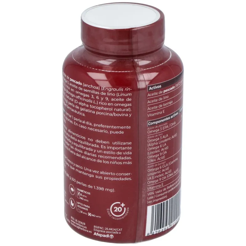 Herbora Omega 3,6,9 60 Perlas | Farmacia Barata Herbora Omega 3,6,9 60 Perlas | Farmacia Barata