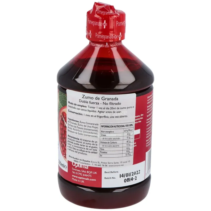 Zumo de Granada Alta Potencia 500 ml | Farmacia Barata