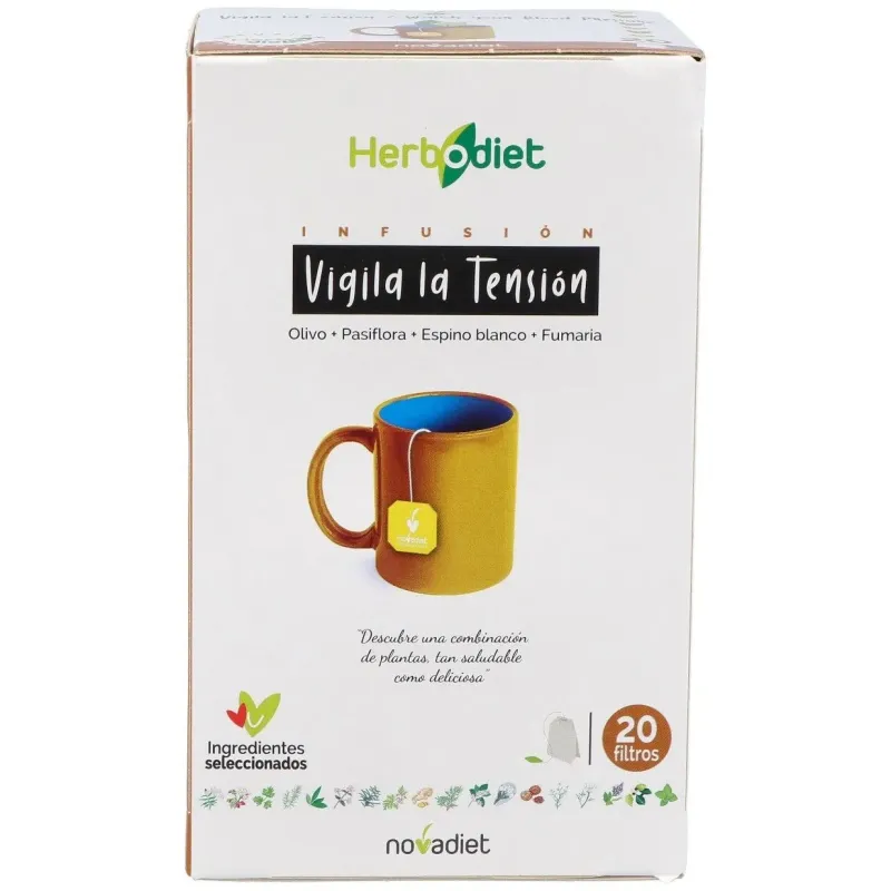 Novadiet Herbodiet Vigila Tensión 20 filtros | Farmacia Barata