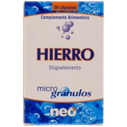 Neo Hierro Microgranulos 50 Cápsulas | Farmacia Barata