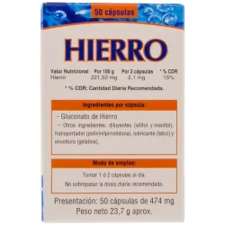 Neo Hierro Microgranulos 50 Cápsulas | Farmacia Barata