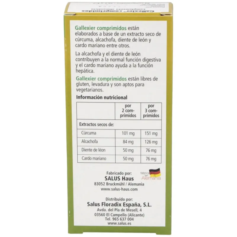 Salus Gallexier 84 Comprimidos | Farmacia Barata