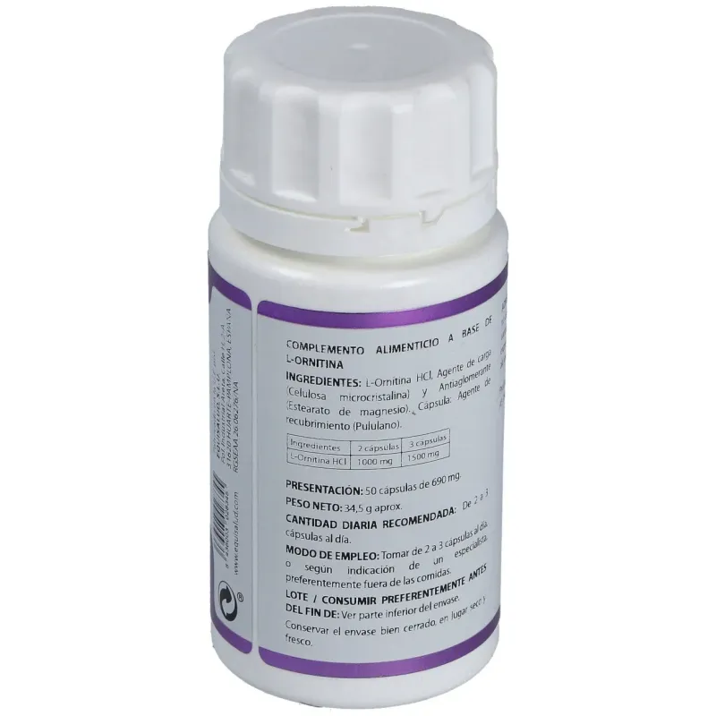 Equisalud Holomega L-ornitina 50 Cápsulas | Farmacia Barata Equisalud Holomega L-ornitina 50 Cápsulas | Farmacia Barata