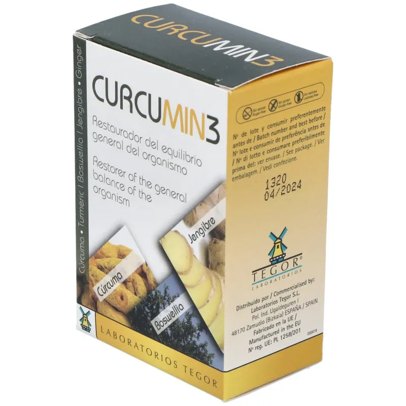 Tegor Curcumin 3, 30 Comprimidos | Farmacia Barata