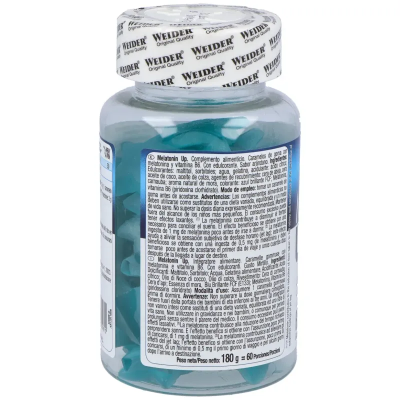 Weider Melatonina Up 60 gominolas | Farmacia Barata