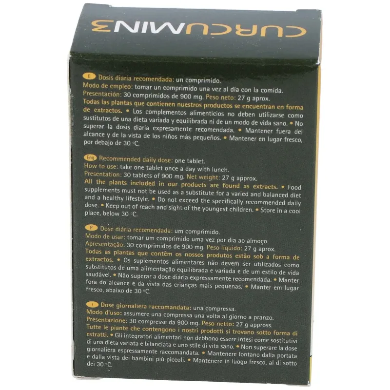 Tegor Curcumin 3, 30 Comprimidos | Farmacia Barata