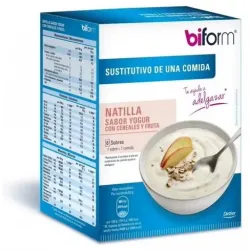 Dietisa Biform Natillas Yogur Cereales, 6 sobres.