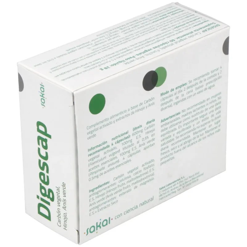 Sakai Digescap 60 Cápsulas | Farmacia Barata