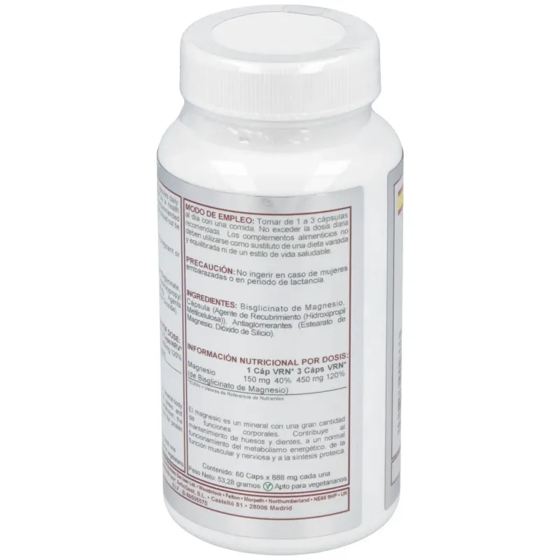 Airbiotic Magnesio Bisglicinato 150 mg 60 Cápsulas | Farmacia Barata Airbiotic Magnesio Bisglicinato 150 mg 60 Cápsulas | Farmacia Barata