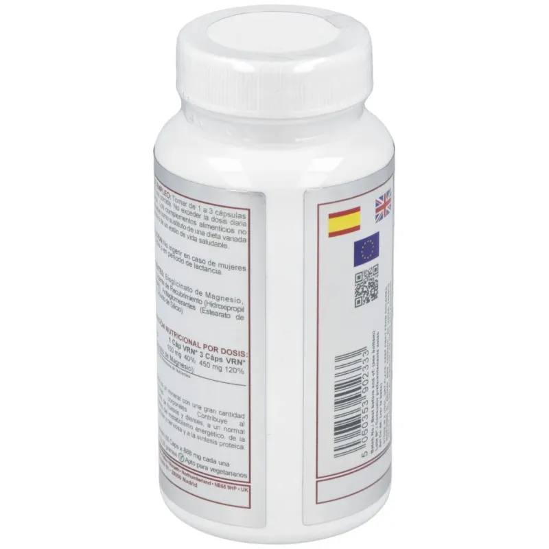 Airbiotic Magnesio Bisglicinato 150 mg 60 Cápsulas | Farmacia Barata Airbiotic Magnesio Bisglicinato 150 mg 60 Cápsulas | Farmacia Barata