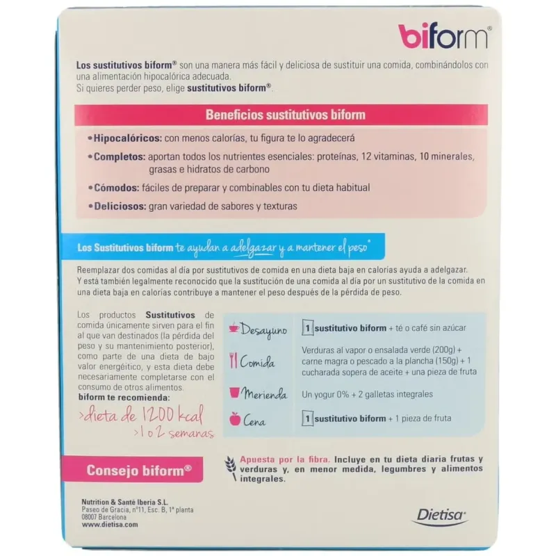 Biform Natillas Yogur Cereales 6 sobres Dietisa | Farmacia Barata Biform Natillas Yogur Cereales 6 sobres Dietisa | Farmacia Barata