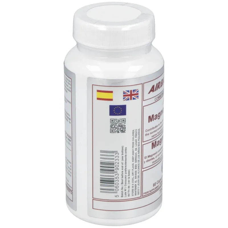 Airbiotic Magnesio Bisglicinato 150 mg 60 Cápsulas | Farmacia Barata Airbiotic Magnesio Bisglicinato 150 mg 60 Cápsulas | Farmacia Barata